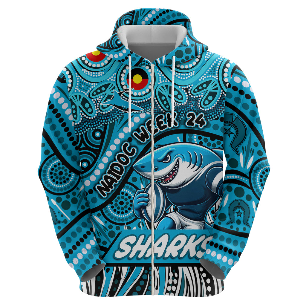 Custom Australia NAIDOC Week 2024 Hoodie Sharks Mascot Keep The Fire Burning - Vibe Hoodie Shop