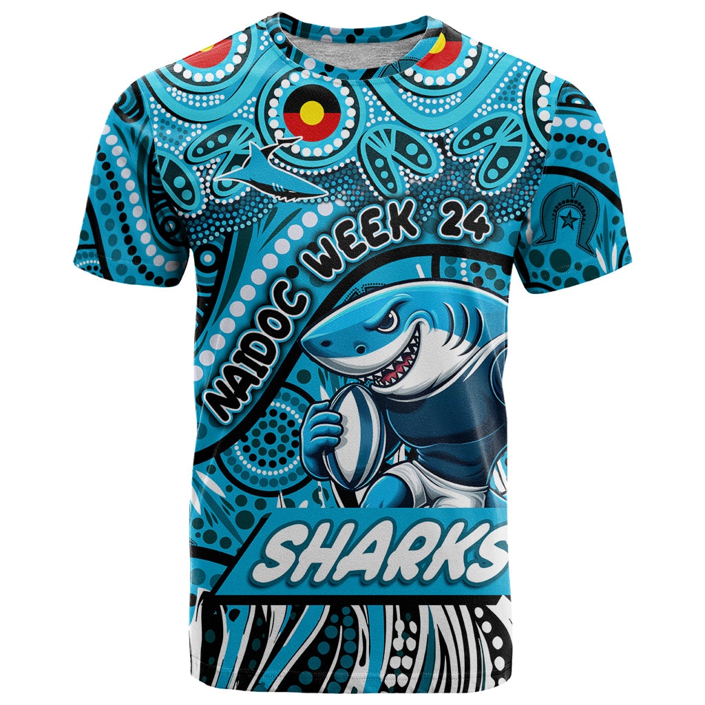 Custom Australia NAIDOC Week 2024 T Shirt Sharks Mascot Keep The Fire Burning - Vibe Hoodie Shop