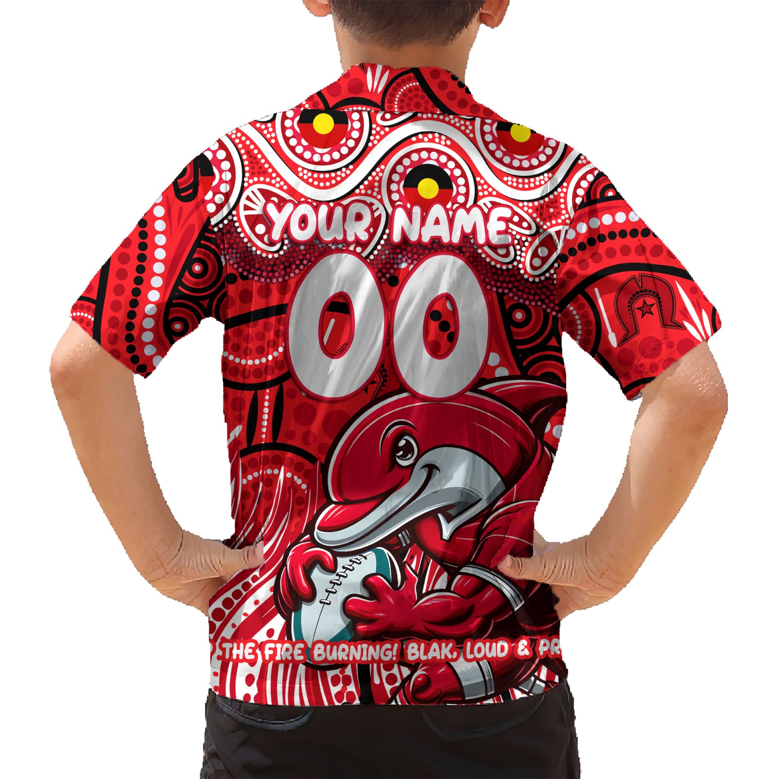 Custom Australia NAIDOC Week 2024 Hawaiian Shirt Dolphins Mascot Keep The Fire Burning - Vibe Hoodie Shop