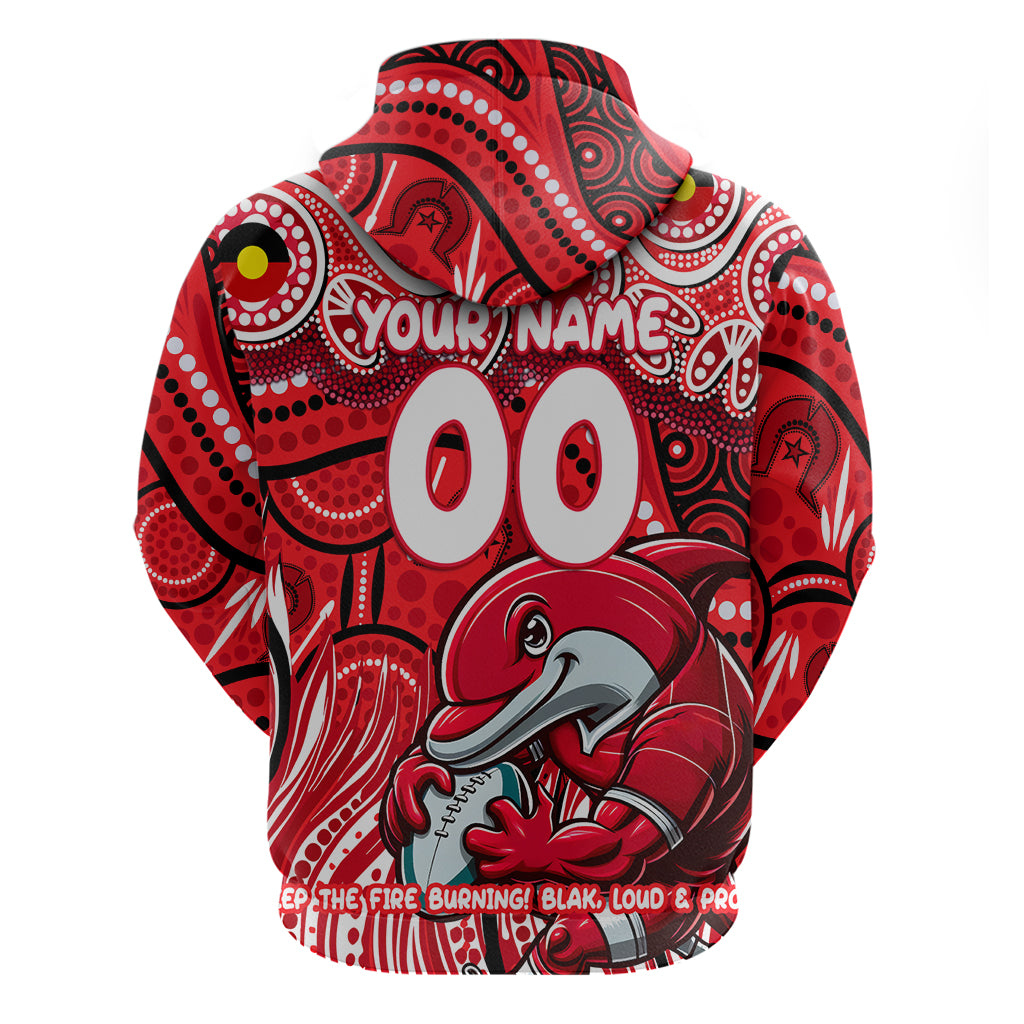 Custom Australia NAIDOC Week 2024 Hoodie Dolphins Mascot Keep The Fire Burning - Vibe Hoodie Shop