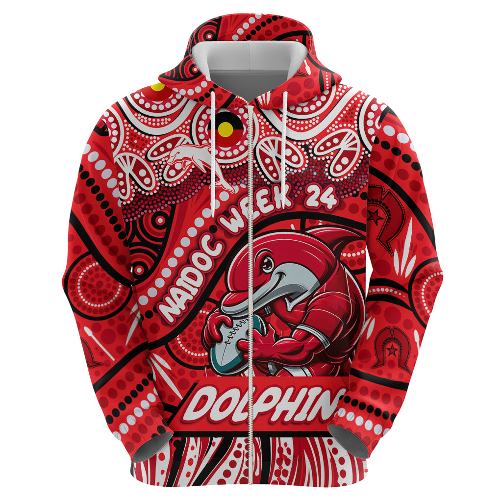 Custom Australia NAIDOC Week 2024 Hoodie Dolphins Mascot Keep The Fire Burning - Vibe Hoodie Shop