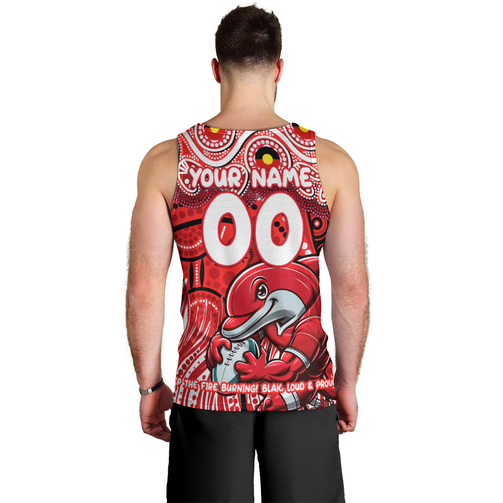 Custom Australia NAIDOC Week 2024 Men Tank Top Dolphins Mascot Keep The Fire Burning - Vibe Hoodie Shop