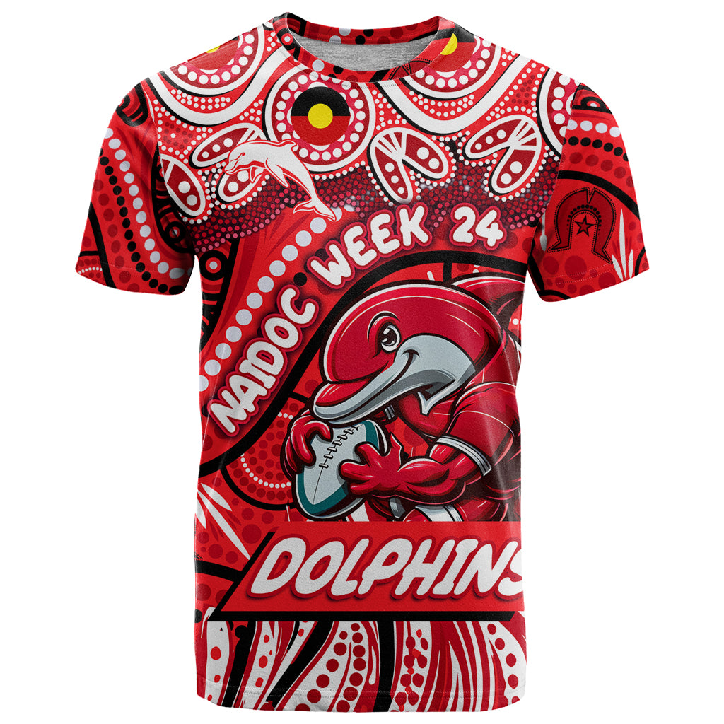 Custom Australia NAIDOC Week 2024 T Shirt Dolphins Mascot Keep The Fire Burning - Vibe Hoodie Shop