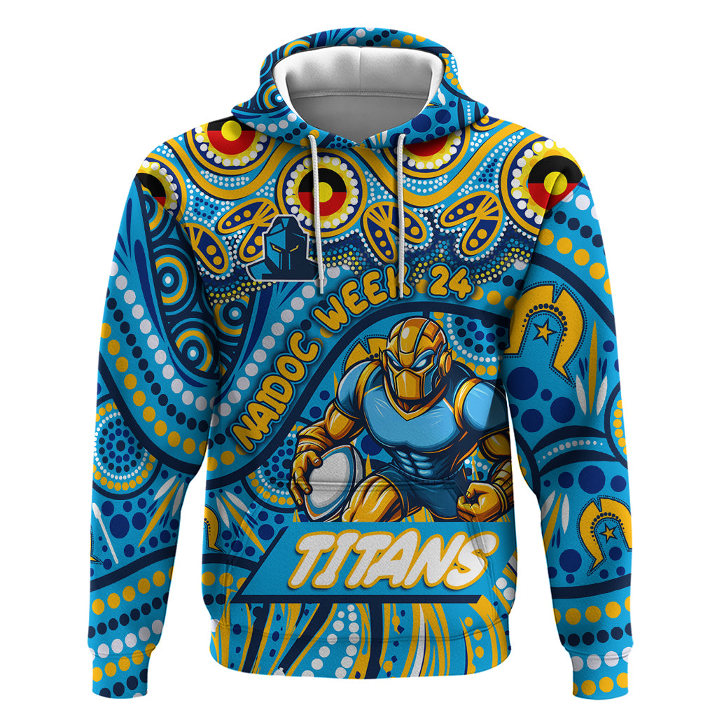 Custom Australia NAIDOC Week 2024 Hoodie Titans Mascot Keep The Fire Burning - Vibe Hoodie Shop