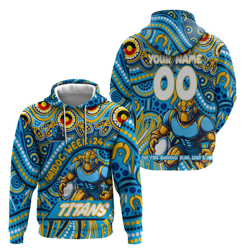 Custom Australia NAIDOC Week 2024 Hoodie Titans Mascot Keep The Fire Burning - Vibe Hoodie Shop
