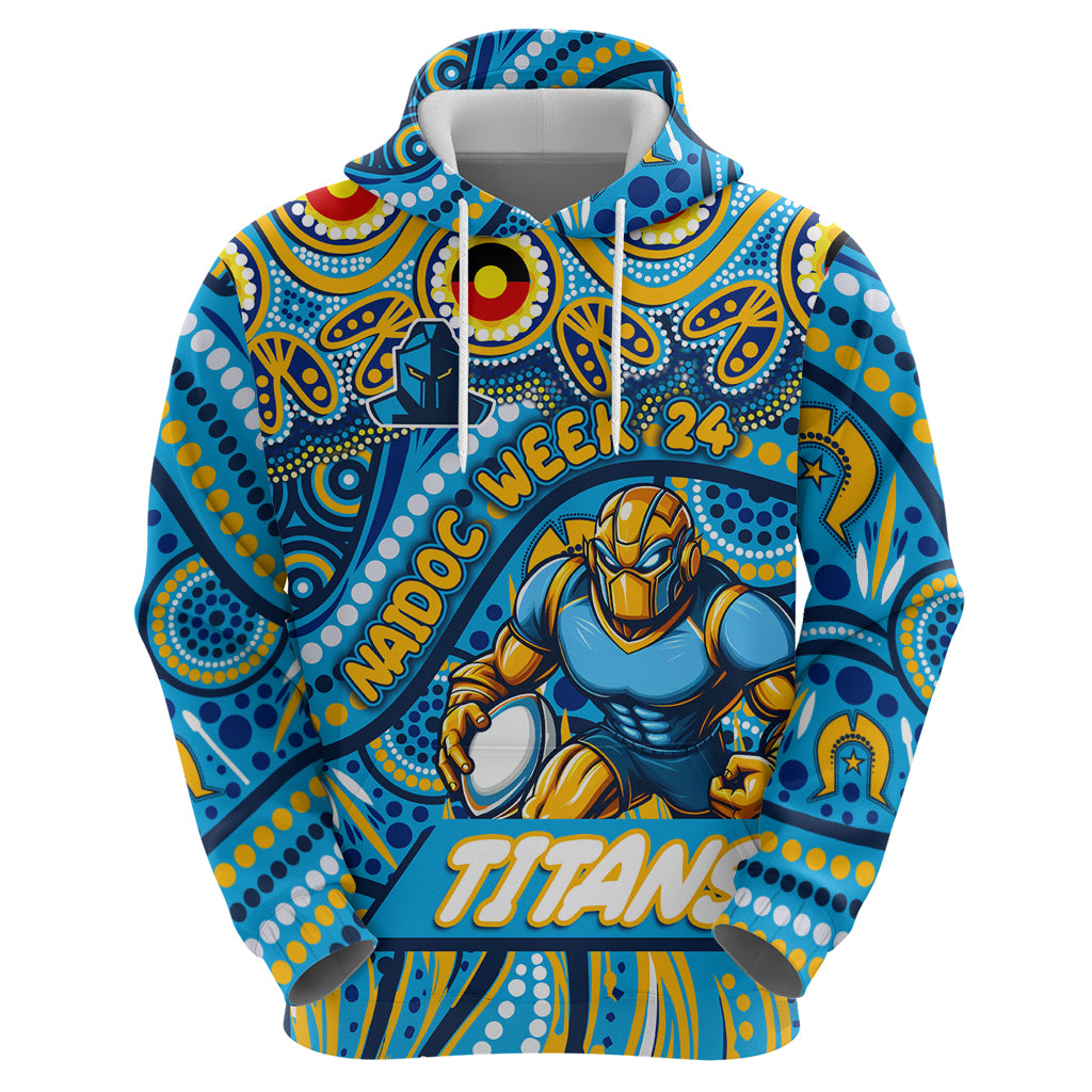 Custom Australia NAIDOC Week 2024 Hoodie Titans Mascot Keep The Fire Burning - Vibe Hoodie Shop
