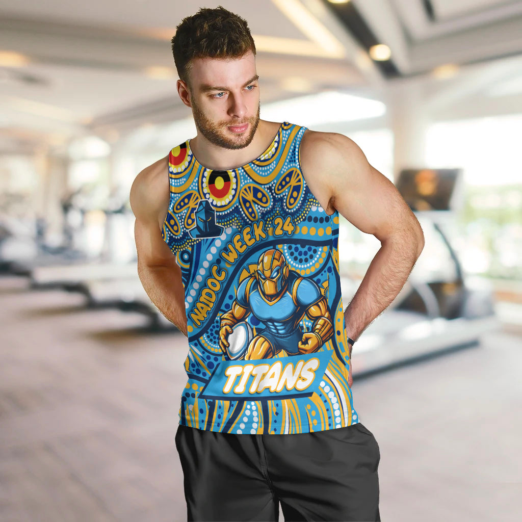 Custom Australia NAIDOC Week 2024 Men Tank Top Titans Mascot Keep The Fire Burning - Vibe Hoodie Shop