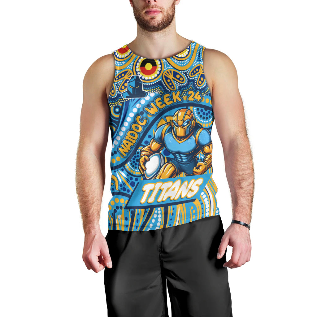 Custom Australia NAIDOC Week 2024 Men Tank Top Titans Mascot Keep The Fire Burning - Vibe Hoodie Shop