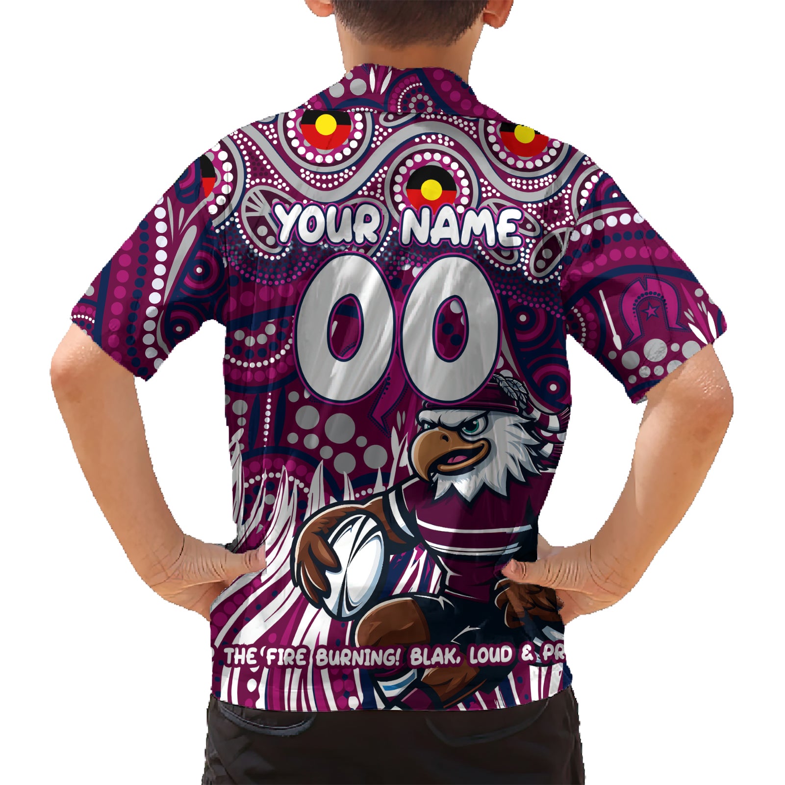 Custom Australia NAIDOC Week 2024 Hawaiian Shirt Sea Eagles Mascot Keep The Fire Burning - Vibe Hoodie Shop