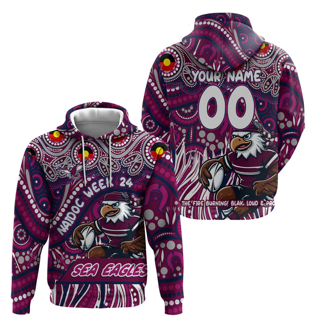 Custom Australia NAIDOC Week 2024 Hoodie Sea Eagles Mascot Keep The Fire Burning - Vibe Hoodie Shop