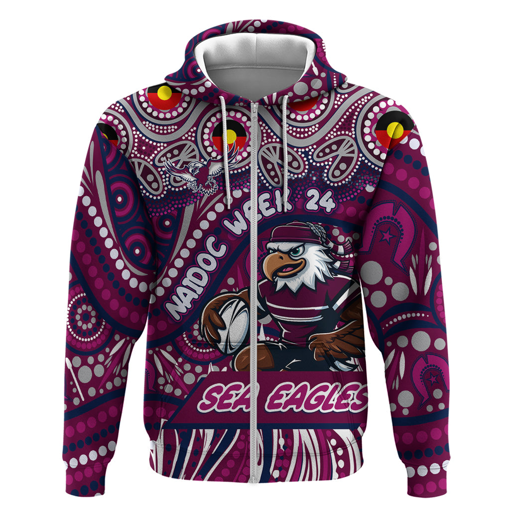 Custom Australia NAIDOC Week 2024 Hoodie Sea Eagles Mascot Keep The Fire Burning - Vibe Hoodie Shop