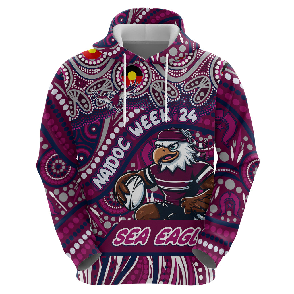 Custom Australia NAIDOC Week 2024 Hoodie Sea Eagles Mascot Keep The Fire Burning - Vibe Hoodie Shop