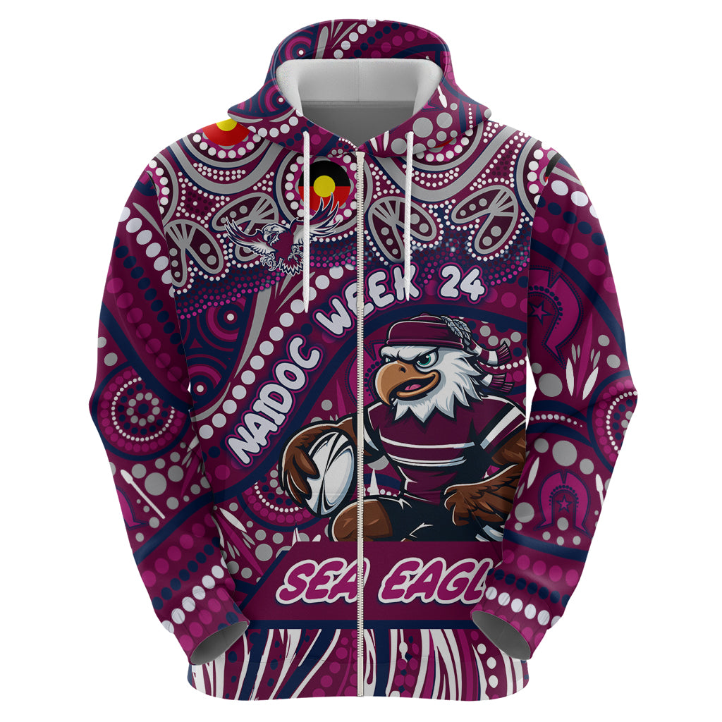 Custom Australia NAIDOC Week 2024 Hoodie Sea Eagles Mascot Keep The Fire Burning - Vibe Hoodie Shop