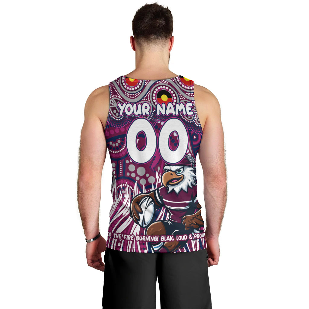 Custom Australia NAIDOC Week 2024 Men Tank Top Sea Eagles Mascot Keep The Fire Burning - Vibe Hoodie Shop