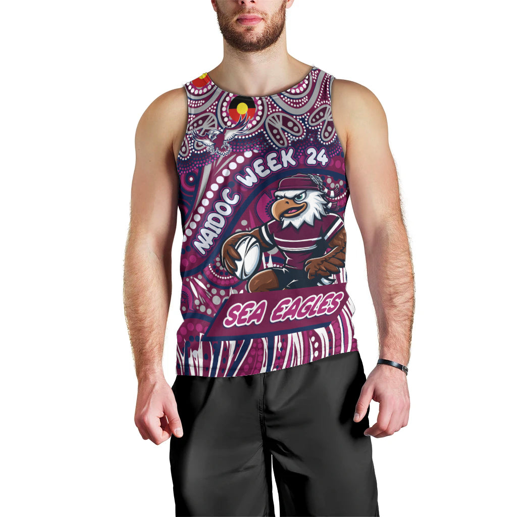 Custom Australia NAIDOC Week 2024 Men Tank Top Sea Eagles Mascot Keep The Fire Burning - Vibe Hoodie Shop