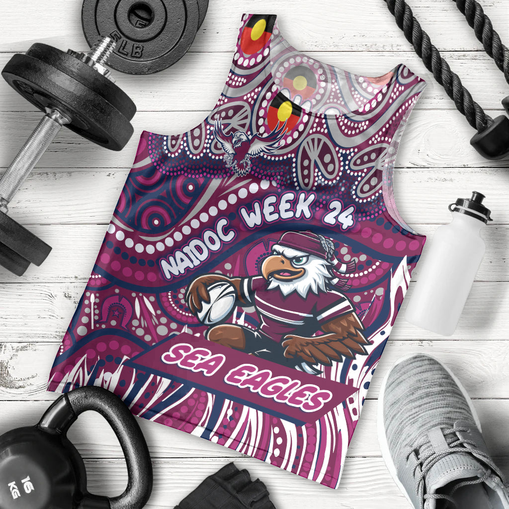 Custom Australia NAIDOC Week 2024 Men Tank Top Sea Eagles Mascot Keep The Fire Burning - Vibe Hoodie Shop