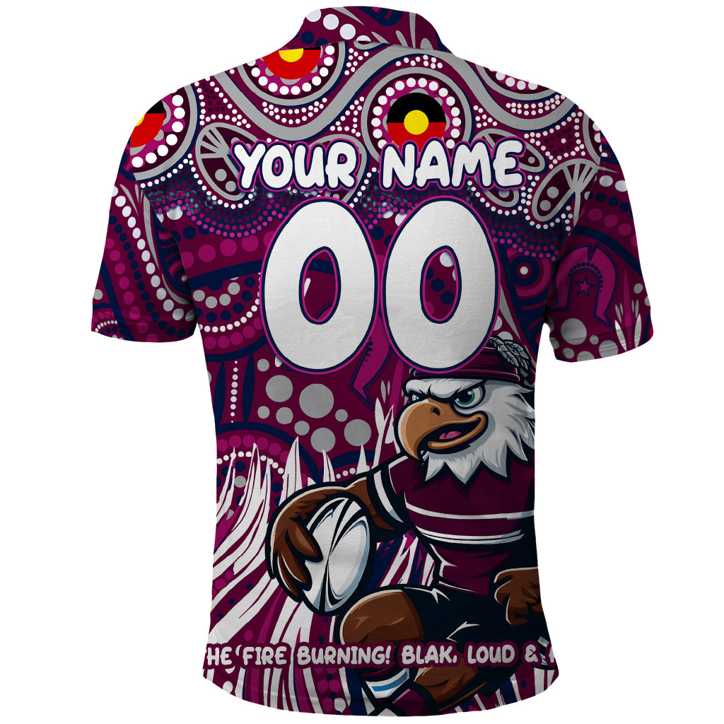Custom Australia NAIDOC Week 2024 Polo Shirt Sea Eagles Mascot Keep The Fire Burning - Vibe Hoodie Shop