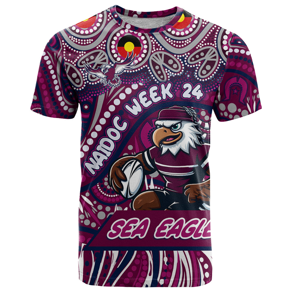 Custom Australia NAIDOC Week 2024 T Shirt Sea Eagles Mascot Keep The Fire Burning - Vibe Hoodie Shop