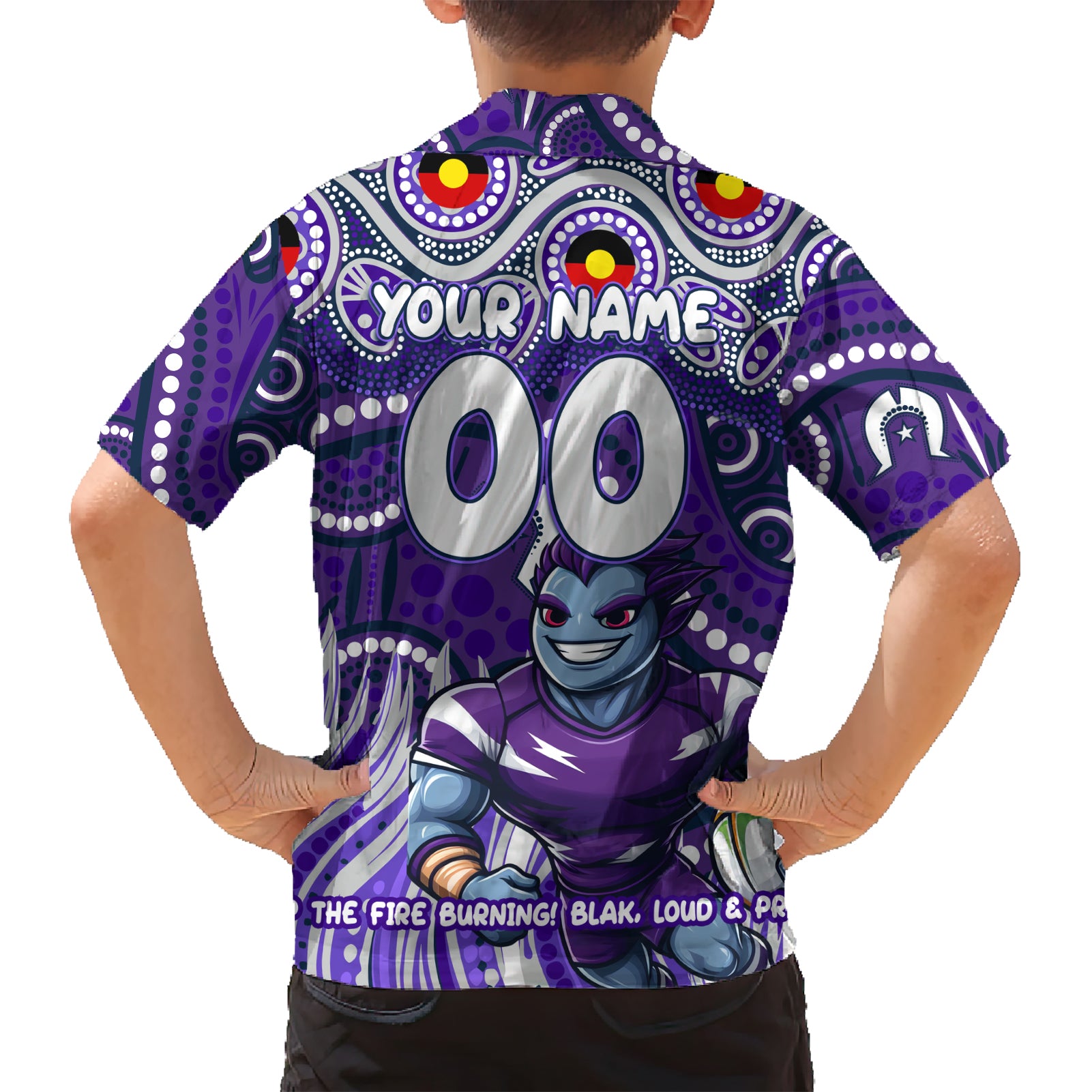 Custom Australia NAIDOC Week 2024 Hawaiian Shirt Melbourne Storm Mascot Keep The Fire Burning - Vibe Hoodie Shop