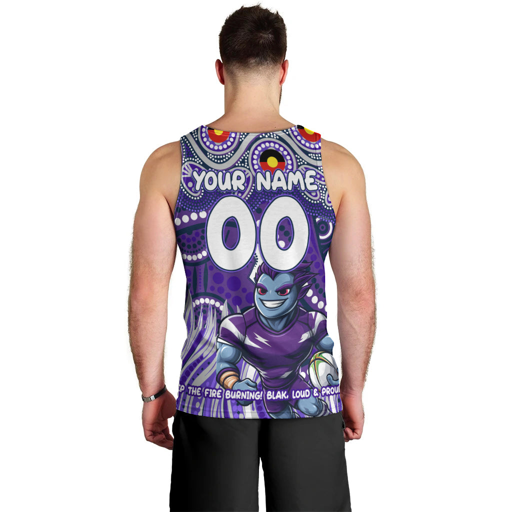 Custom Australia NAIDOC Week 2024 Men Tank Top Melbourne Storm Mascot Keep The Fire Burning - Vibe Hoodie Shop