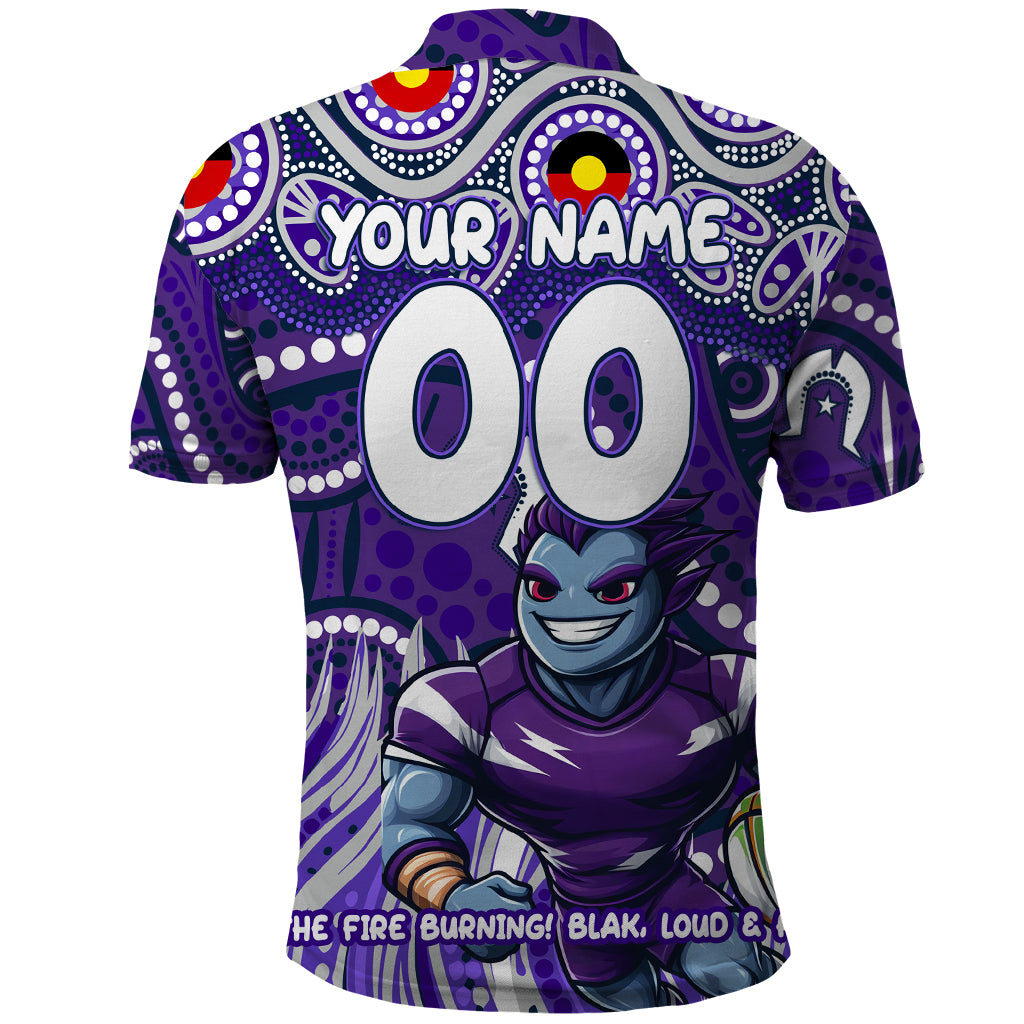 Custom Australia NAIDOC Week 2024 Polo Shirt Melbourne Storm Mascot Keep The Fire Burning - Vibe Hoodie Shop