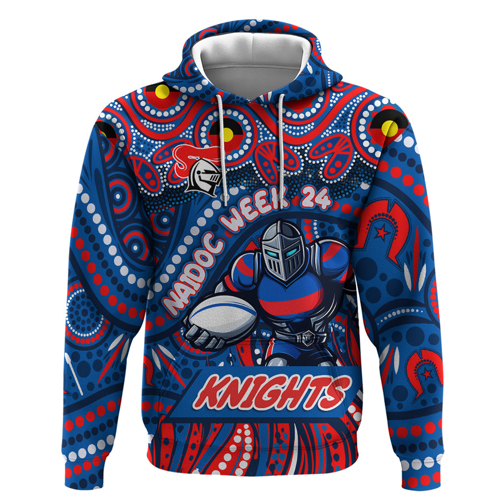 Custom Australia NAIDOC Week 2024 Hoodie Newcastle Knights Mascot Keep The Fire Burning - Vibe Hoodie Shop