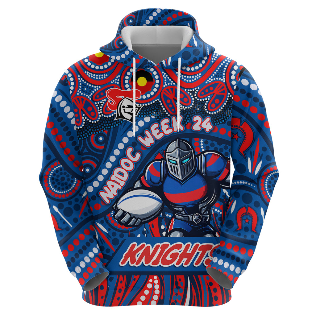 Custom Australia NAIDOC Week 2024 Hoodie Newcastle Knights Mascot Keep The Fire Burning - Vibe Hoodie Shop