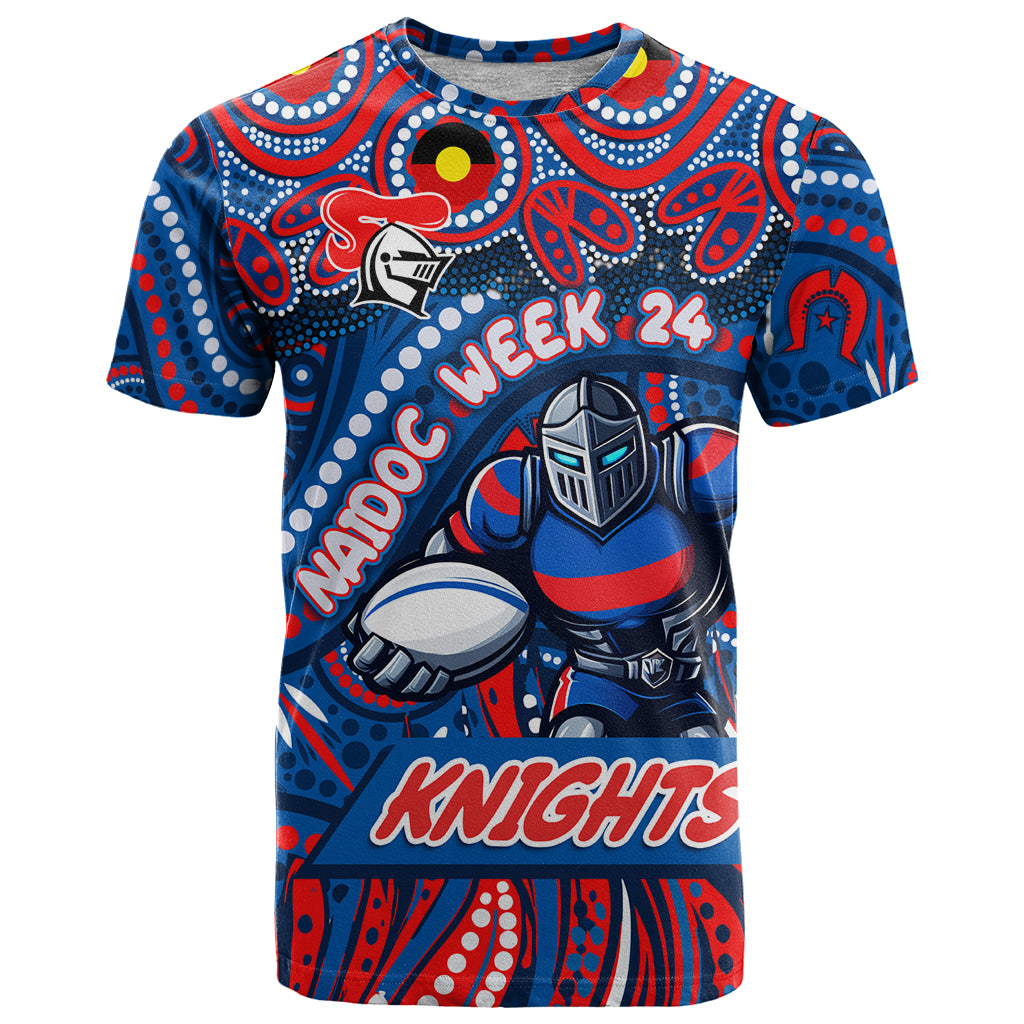 Custom Australia NAIDOC Week 2024 T Shirt Newcastle Knights Mascot Keep The Fire Burning - Vibe Hoodie Shop