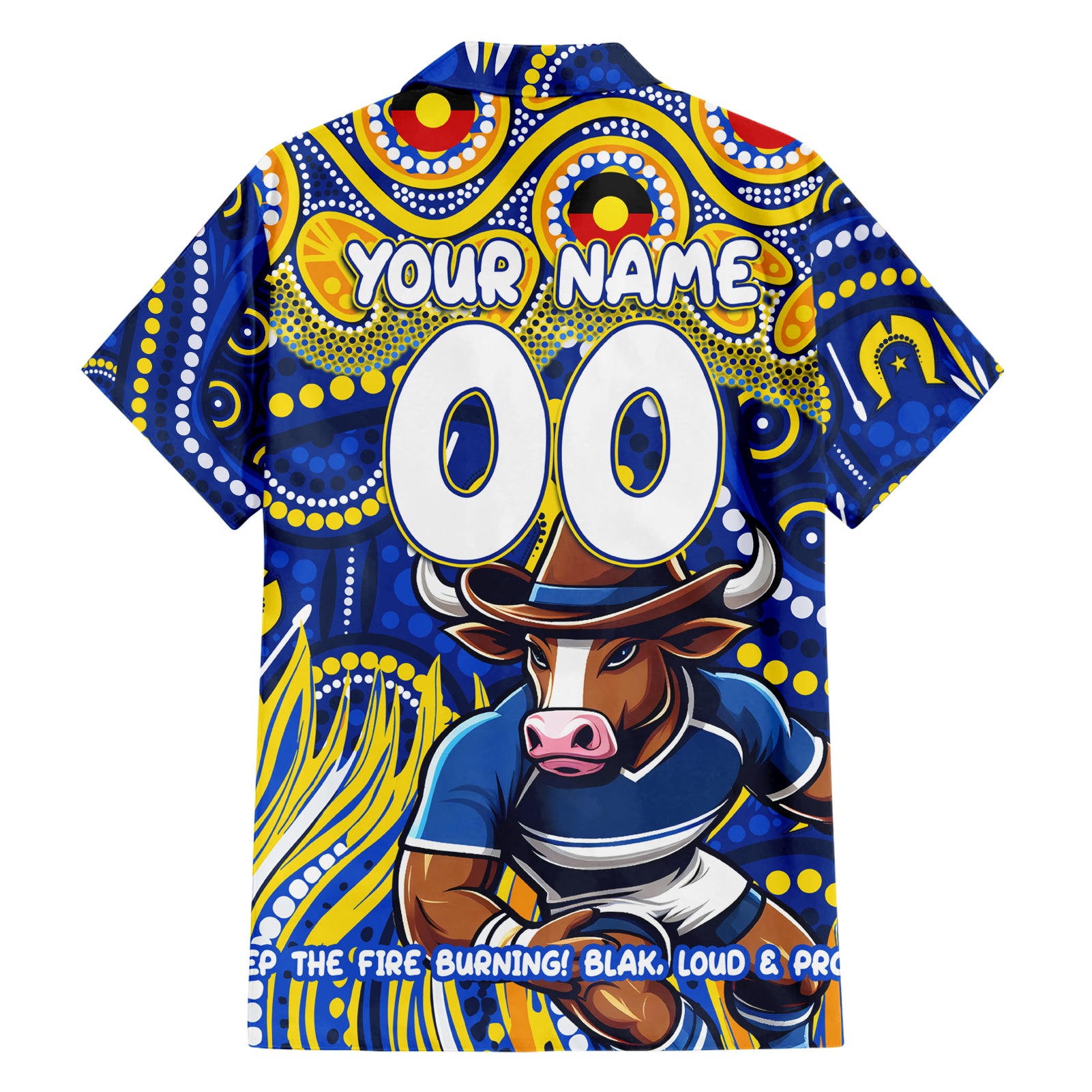 Custom Australia NAIDOC Week 2024 Hawaiian Shirt Cowboys Mascot Keep The Fire Burning - Vibe Hoodie Shop