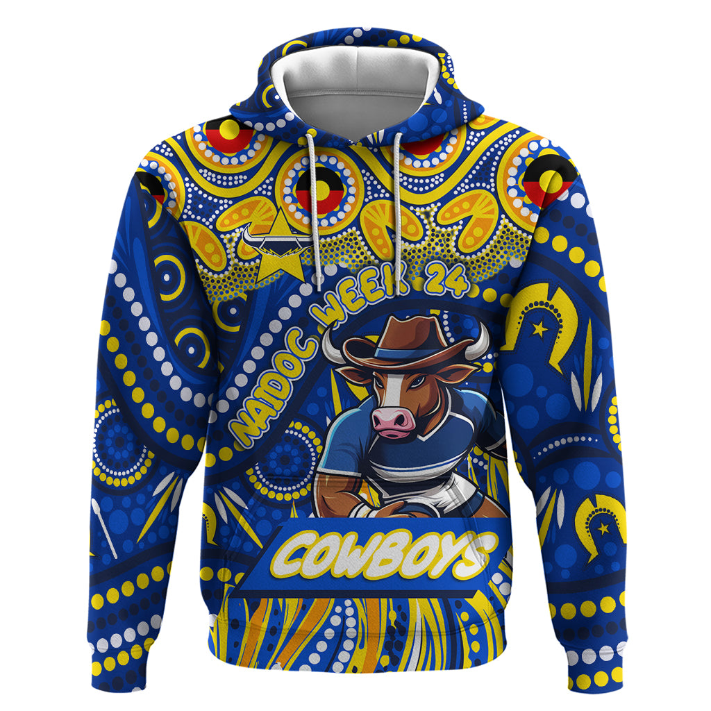 Custom Australia NAIDOC Week 2024 Hoodie Cowboys Mascot Keep The Fire Burning - Vibe Hoodie Shop