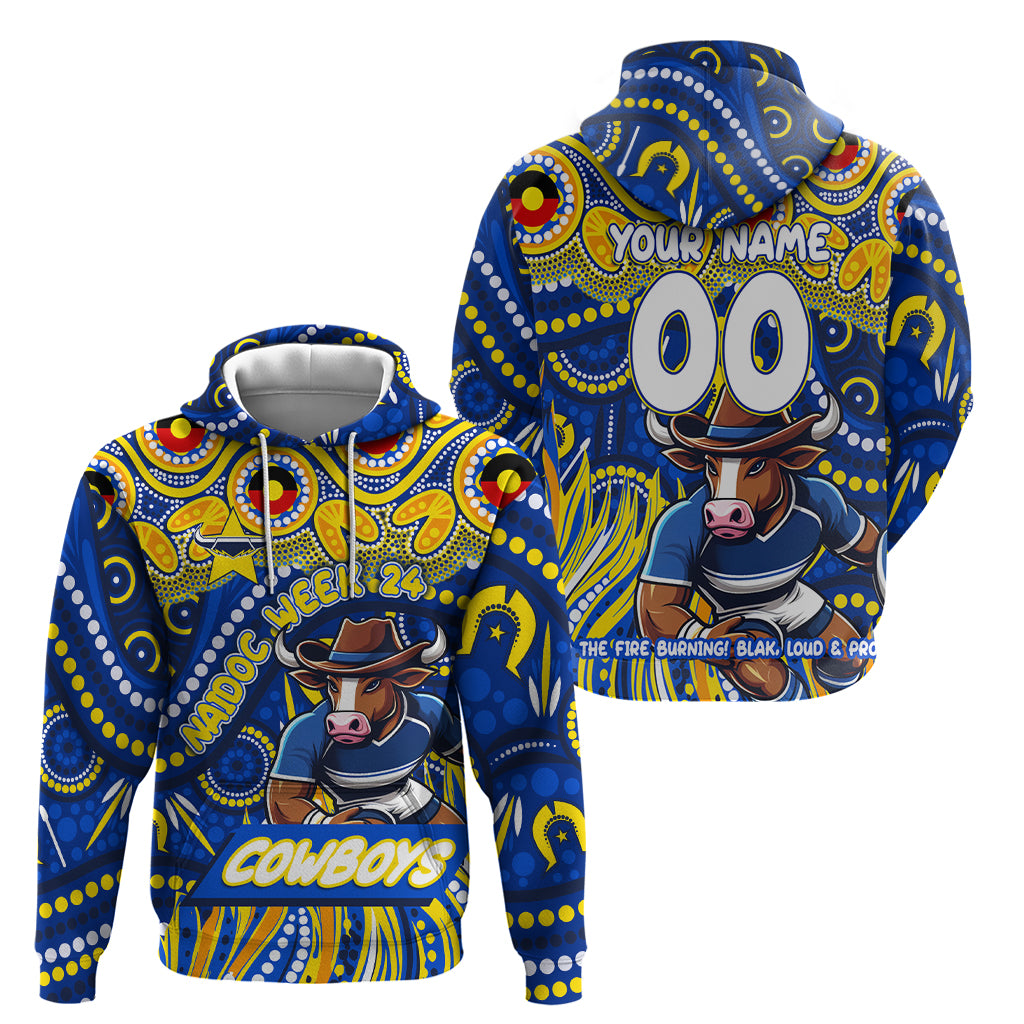 Custom Australia NAIDOC Week 2024 Hoodie Cowboys Mascot Keep The Fire Burning - Vibe Hoodie Shop