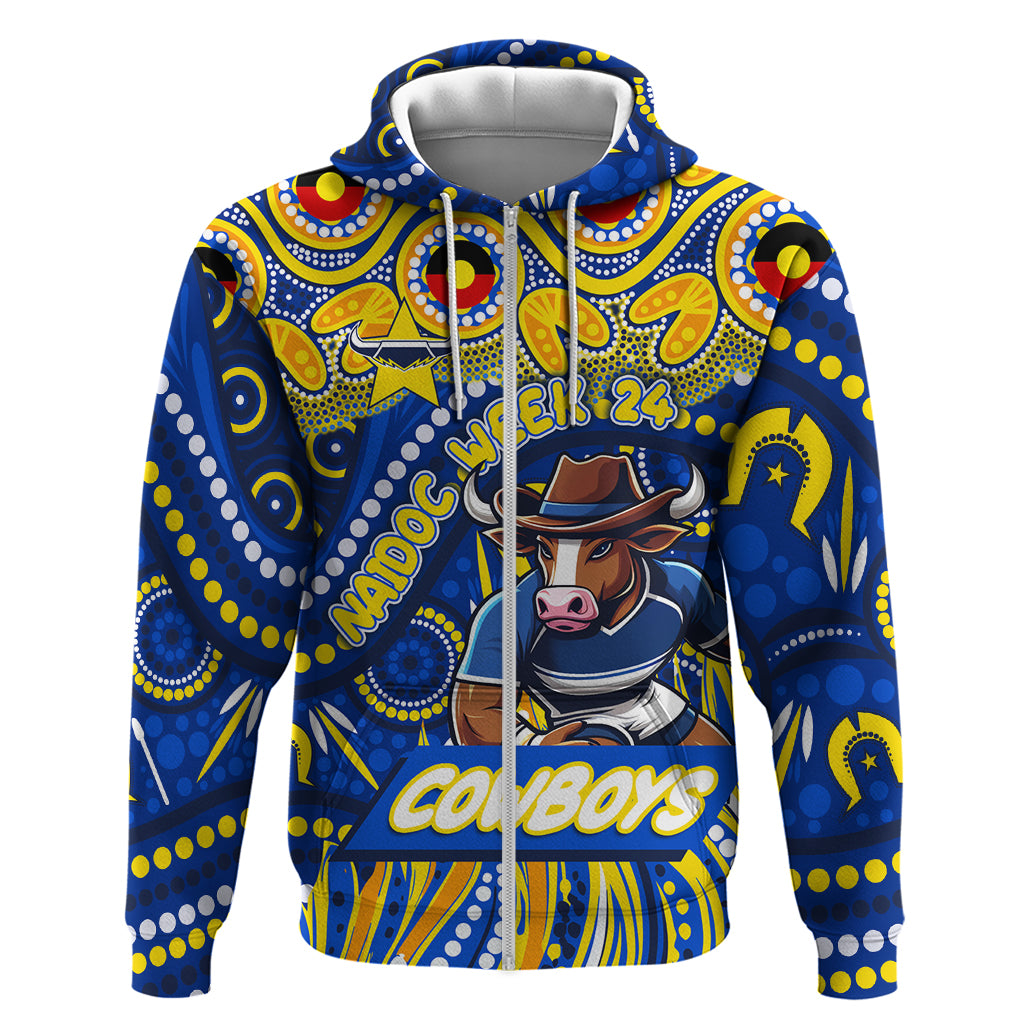 Custom Australia NAIDOC Week 2024 Hoodie Cowboys Mascot Keep The Fire Burning - Vibe Hoodie Shop