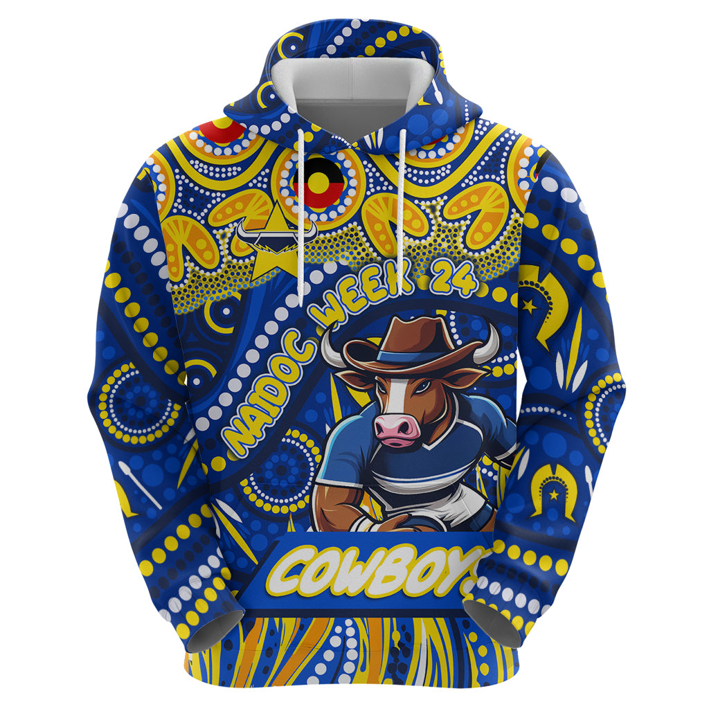 Custom Australia NAIDOC Week 2024 Hoodie Cowboys Mascot Keep The Fire Burning - Vibe Hoodie Shop