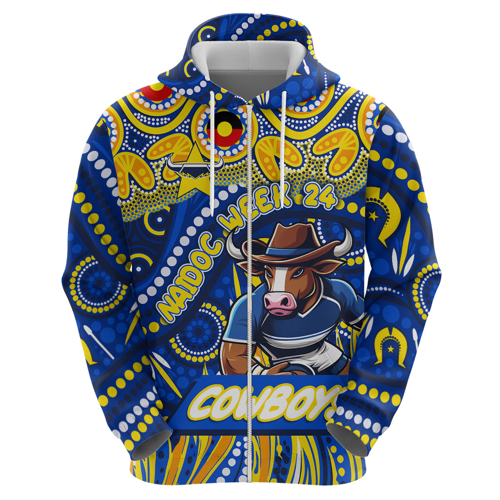 Custom Australia NAIDOC Week 2024 Hoodie Cowboys Mascot Keep The Fire Burning - Vibe Hoodie Shop