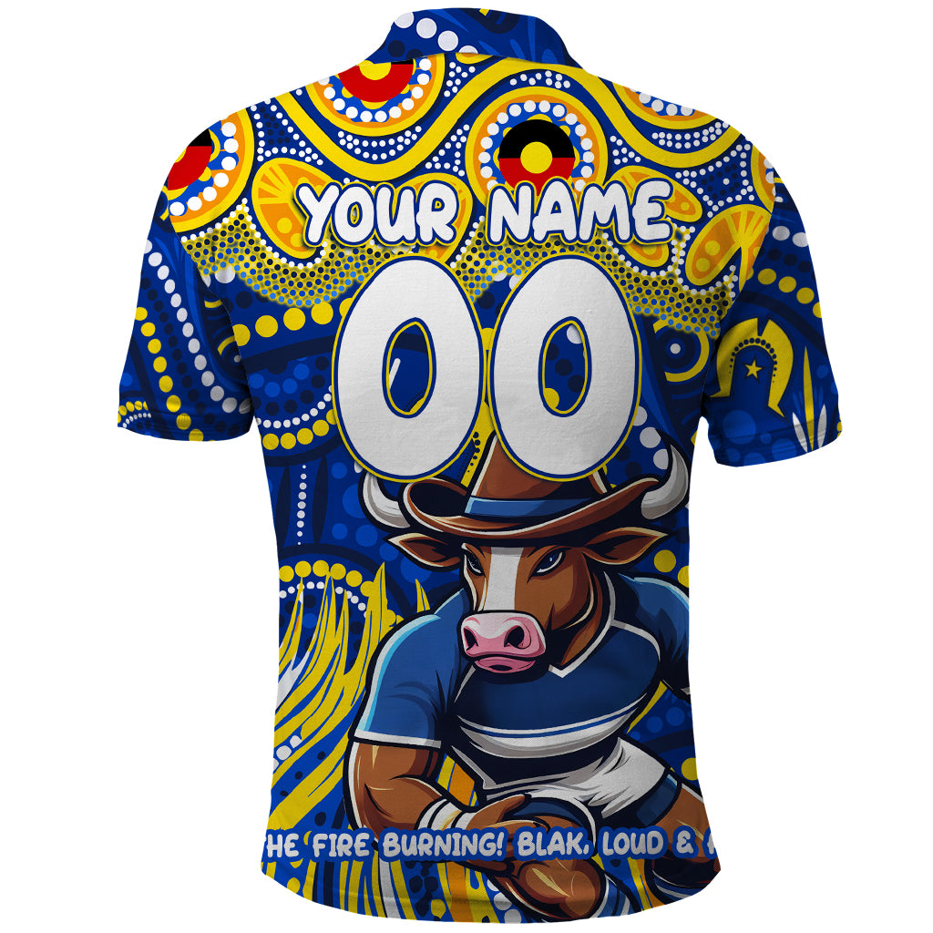 Custom Australia NAIDOC Week 2024 Polo Shirt Cowboys Mascot Keep The Fire Burning - Vibe Hoodie Shop