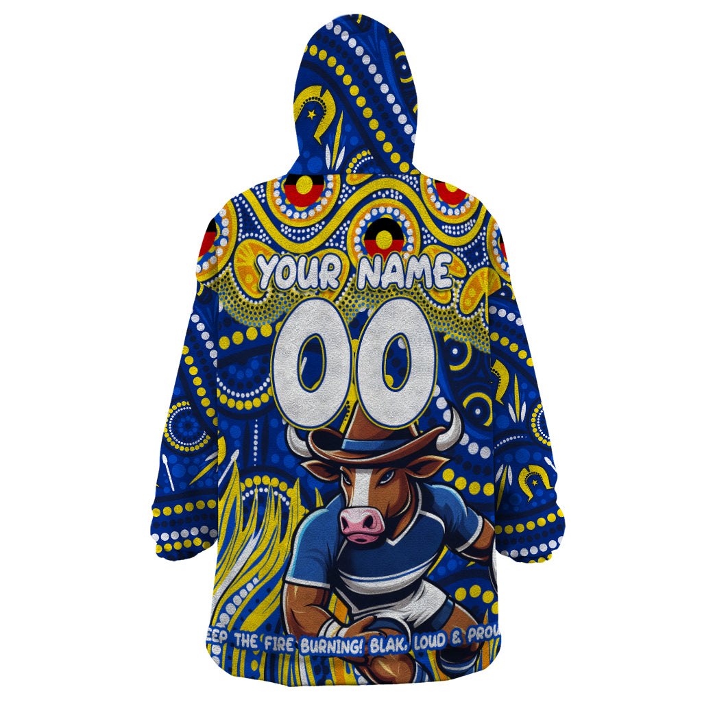 Custom Australia NAIDOC Week 2024 Wearable Blanket Hoodie Cowboys Mascot Keep The Fire Burning - Vibe Hoodie Shop