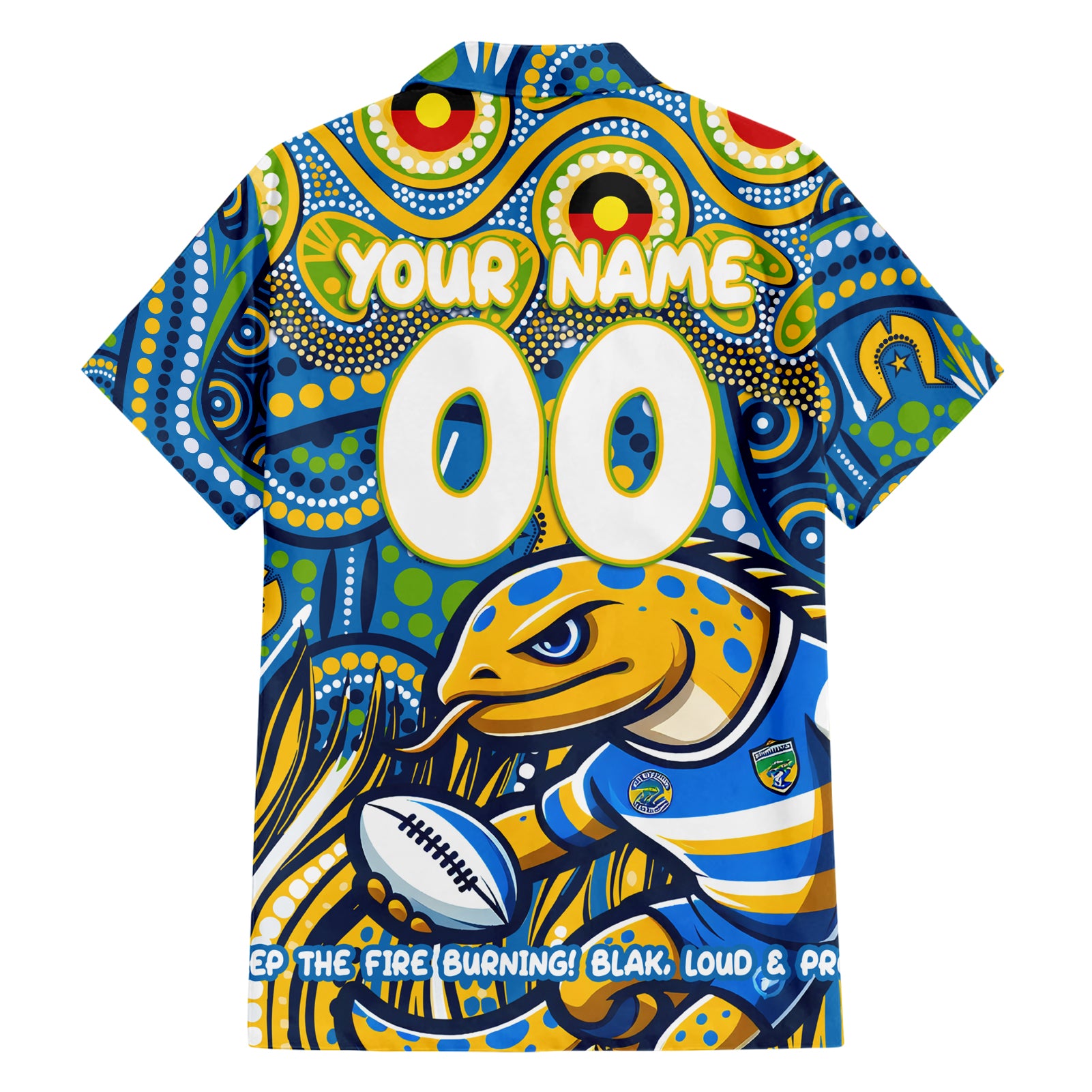 Custom Australia NAIDOC Week 2024 Hawaiian Shirt Parramatta Eels Mascot Keep The Fire Burning - Vibe Hoodie Shop