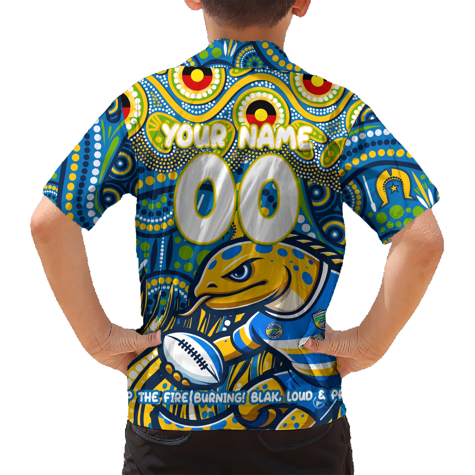 Custom Australia NAIDOC Week 2024 Hawaiian Shirt Parramatta Eels Mascot Keep The Fire Burning - Vibe Hoodie Shop