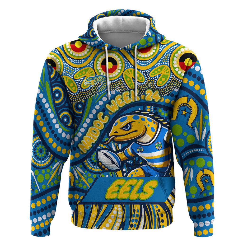 Custom Australia NAIDOC Week 2024 Hoodie Parramatta Eels Mascot Keep The Fire Burning - Vibe Hoodie Shop