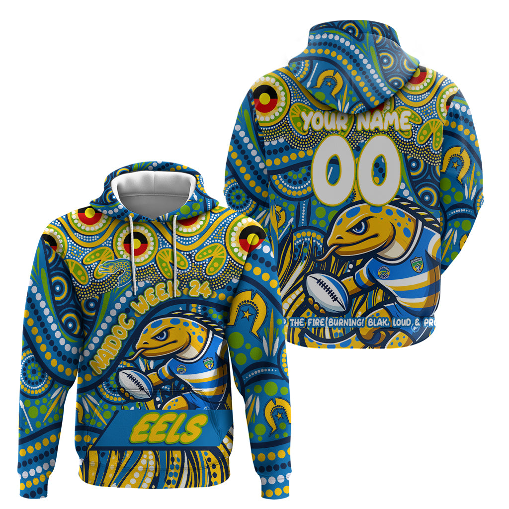 Custom Australia NAIDOC Week 2024 Hoodie Parramatta Eels Mascot Keep The Fire Burning - Vibe Hoodie Shop