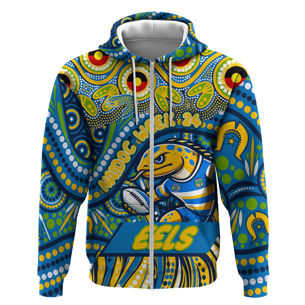 Custom Australia NAIDOC Week 2024 Hoodie Parramatta Eels Mascot Keep The Fire Burning - Vibe Hoodie Shop