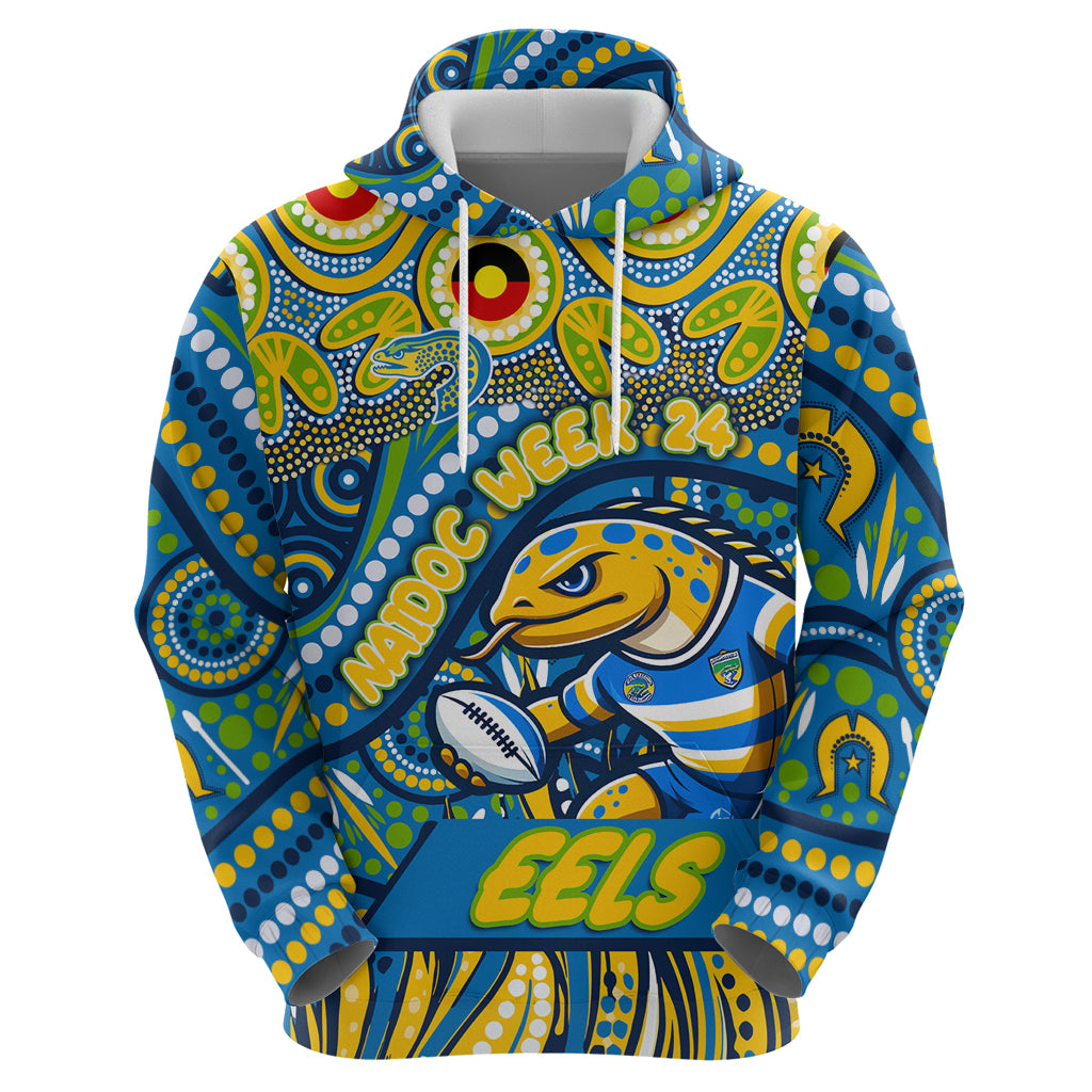 Custom Australia NAIDOC Week 2024 Hoodie Parramatta Eels Mascot Keep The Fire Burning - Vibe Hoodie Shop