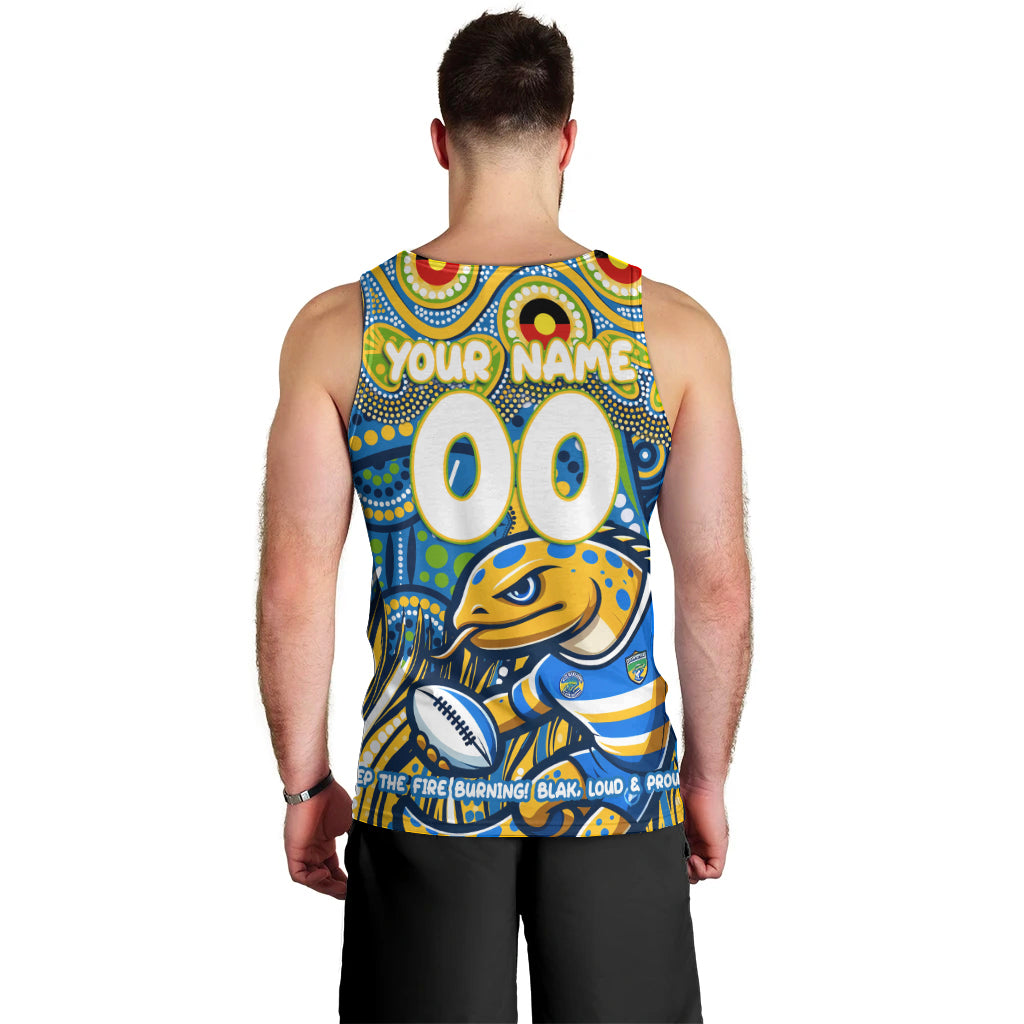 Custom Australia NAIDOC Week 2024 Men Tank Top Parramatta Eels Mascot Keep The Fire Burning - Vibe Hoodie Shop