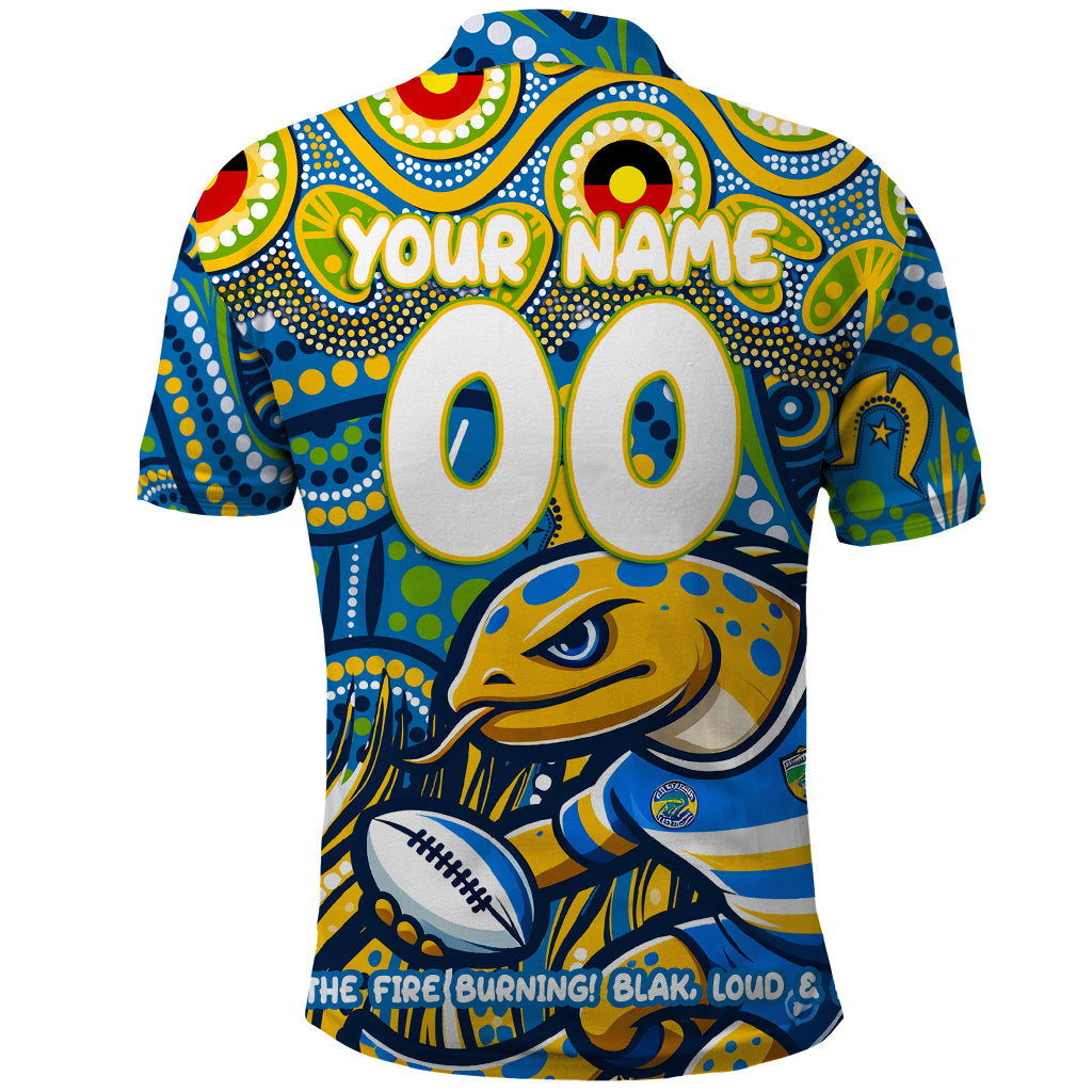 Custom Australia NAIDOC Week 2024 Polo Shirt Parramatta Eels Mascot Keep The Fire Burning - Vibe Hoodie Shop
