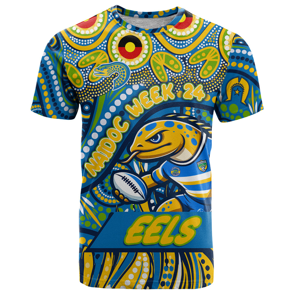 Custom Australia NAIDOC Week 2024 T Shirt Parramatta Eels Mascot Keep The Fire Burning - Vibe Hoodie Shop