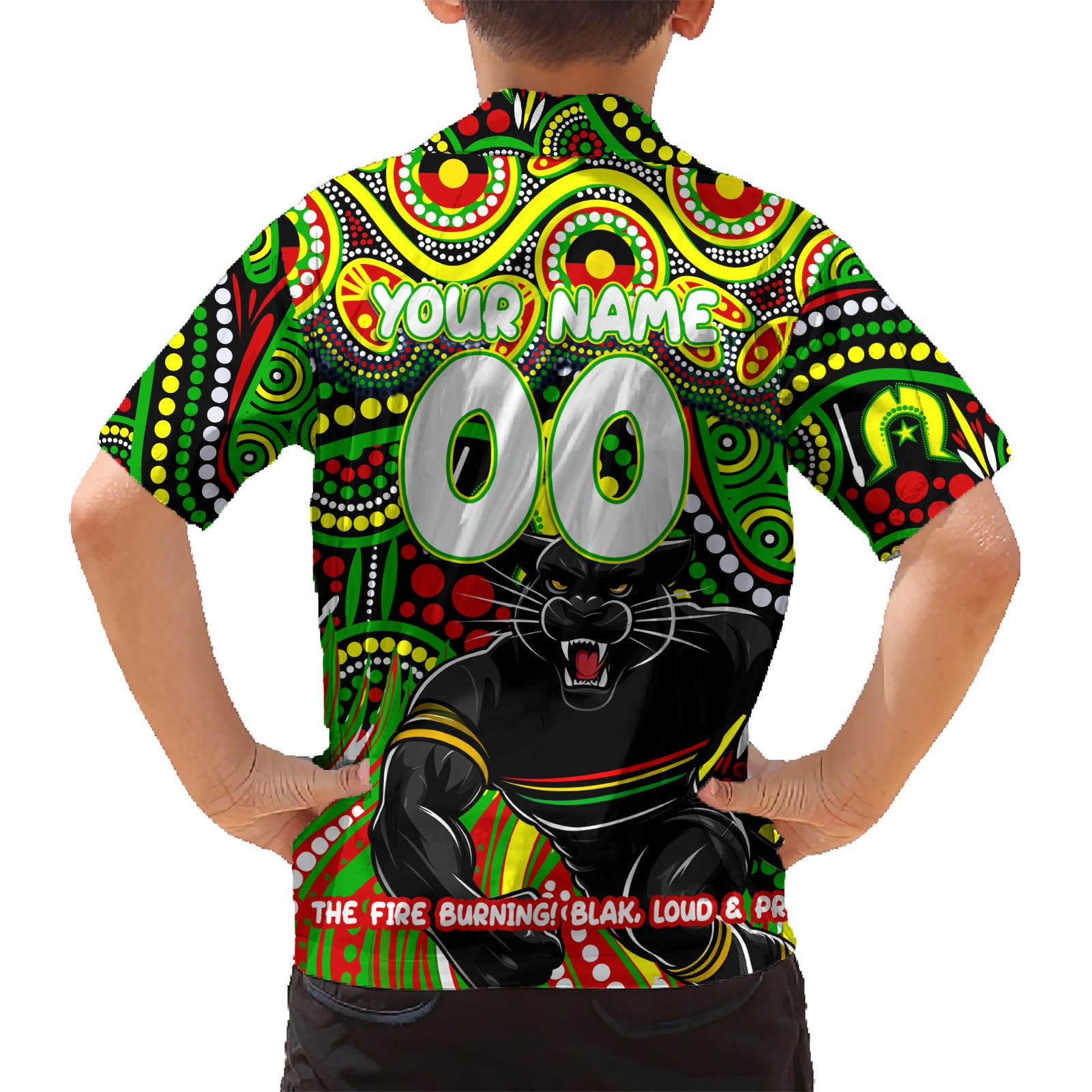 Custom Australia NAIDOC Week 2024 Hawaiian Shirt Penrith Panthers Mascot Keep The Fire Burning - Vibe Hoodie Shop