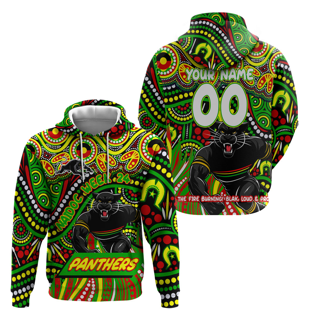 Custom Australia NAIDOC Week 2024 Hoodie Penrith Panthers Mascot Keep The Fire Burning - Vibe Hoodie Shop