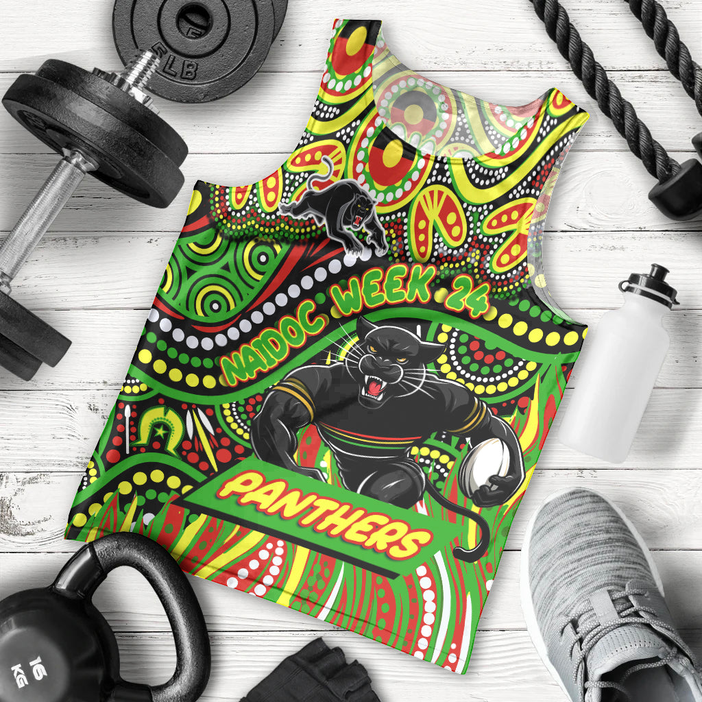 Custom Australia NAIDOC Week 2024 Men Tank Top Penrith Panthers Mascot Keep The Fire Burning - Vibe Hoodie Shop
