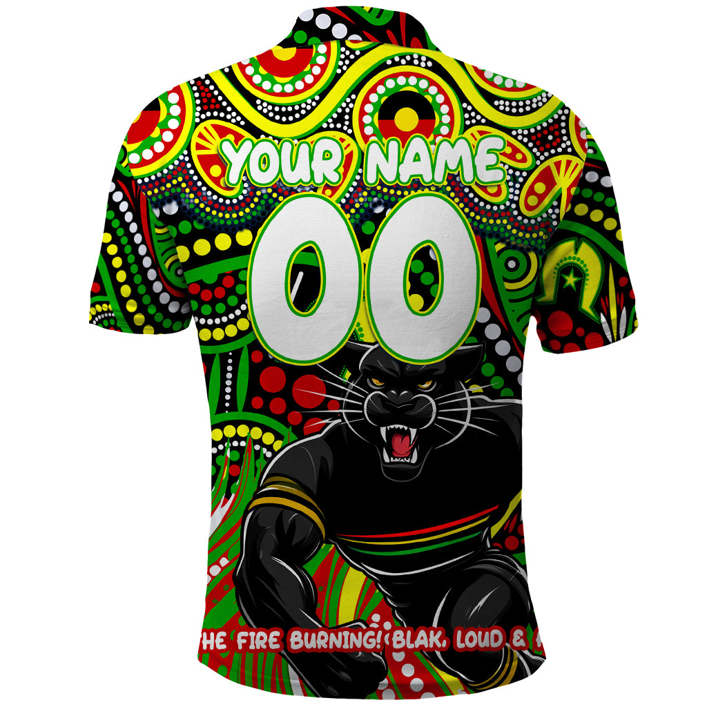 Custom Australia NAIDOC Week 2024 Polo Shirt Penrith Panthers Mascot Keep The Fire Burning - Vibe Hoodie Shop