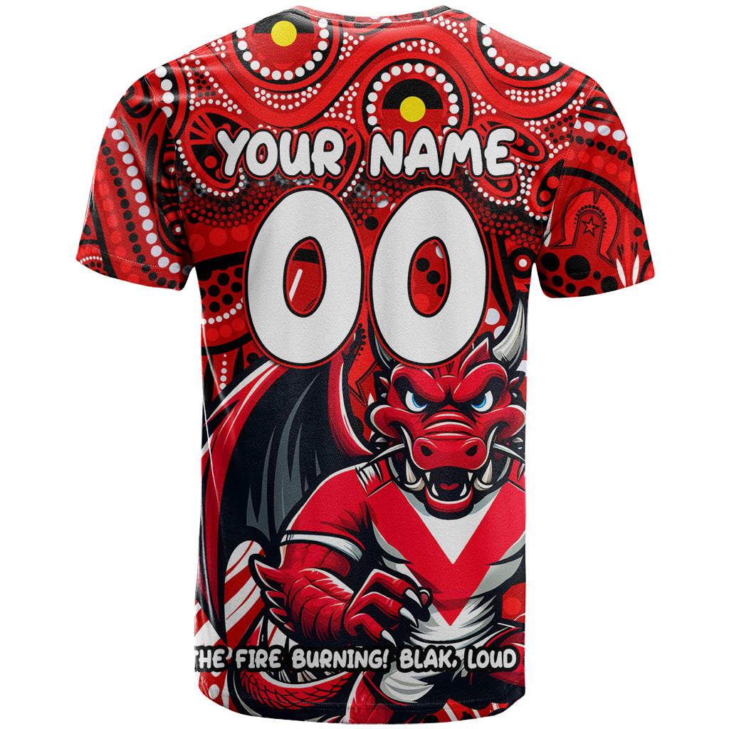 Custom Australia NAIDOC Week 2024 T Shirt Dragons Mascot Keep The Fire Burning - Vibe Hoodie Shop